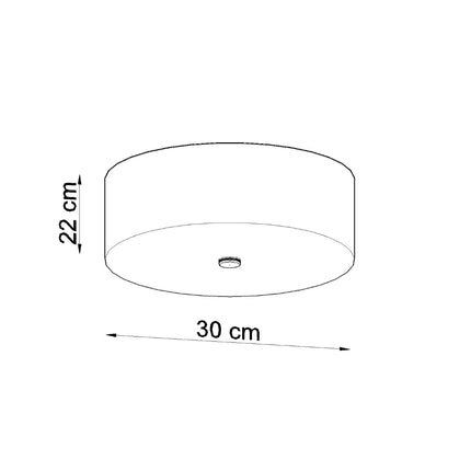 Full Circle 30 black ceiling light