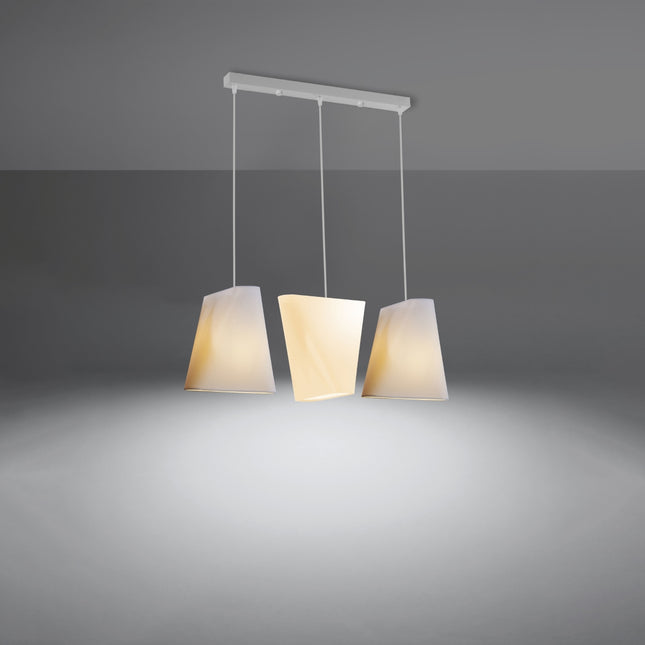 Lustre Forme Créative Tissu 3 blanc