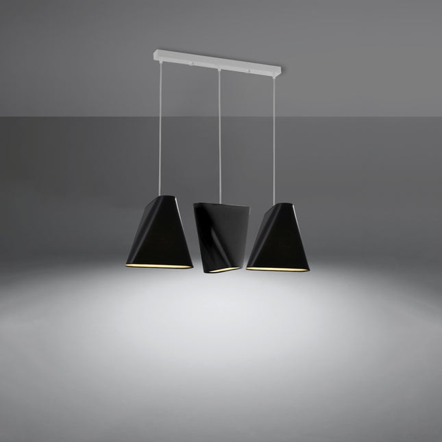 Lustre Forme Créative Tissu 3 noir