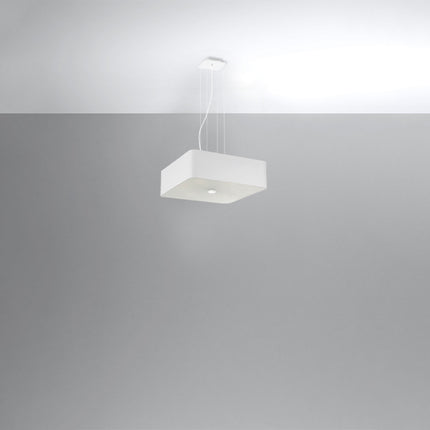 Lustre Carré Plein 45 blanc
