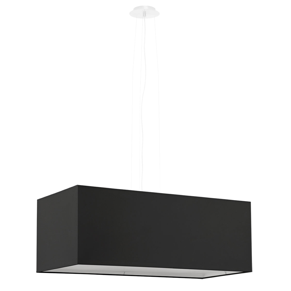 Lustre Bloc Tissu BIS 80 noir