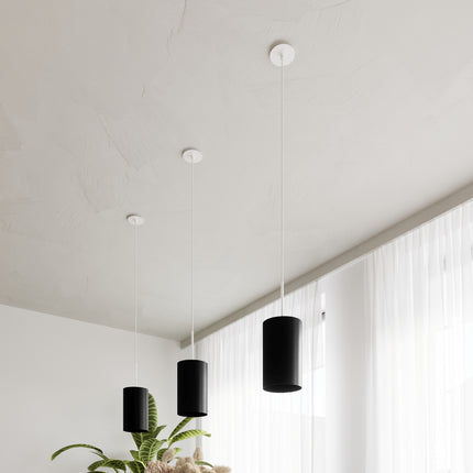 Round Fabric Chandelier 70 black