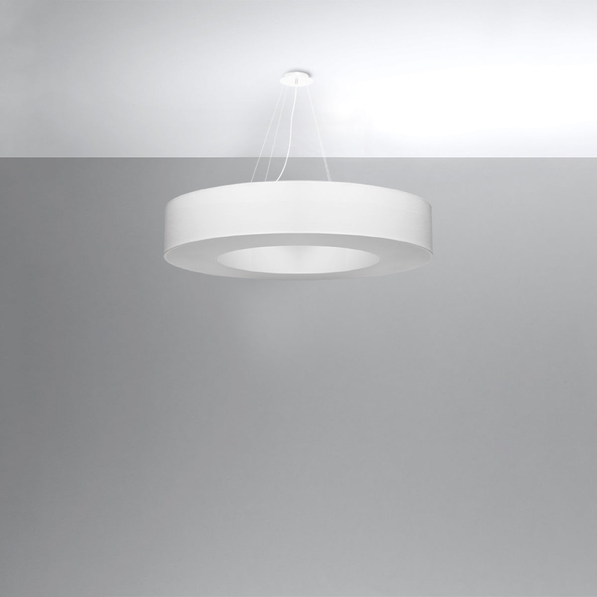 Lustre Saturne 90 blanc