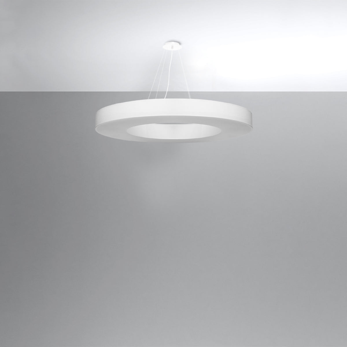 Lustre Saturne Slim 90 blanc