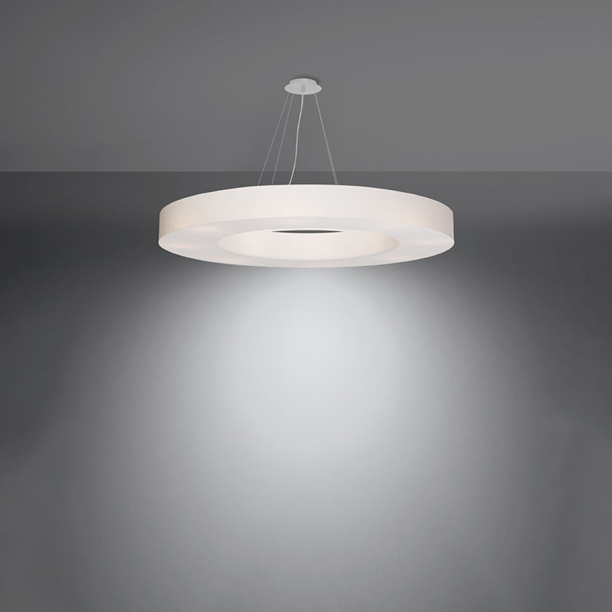 Saturn Slim 90 white chandelier