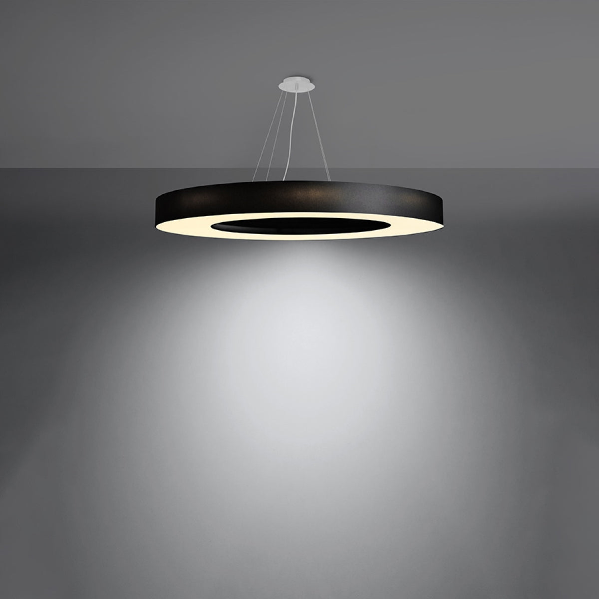 Saturn Slim 90 black chandelier