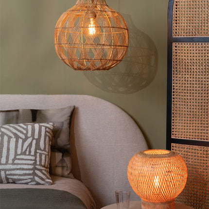 Lampe de Table Barbados Bambou Naturel 25 cm