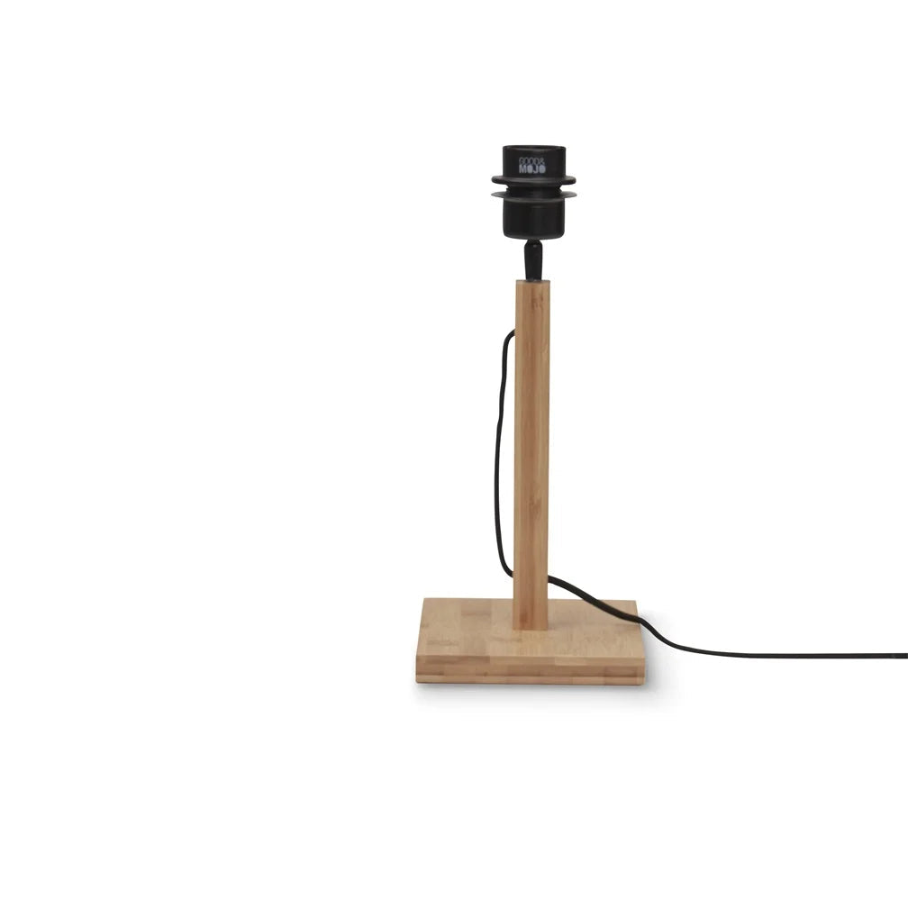 Lampe à Poser Bhutan Bambou Noir et Naturel 45cm