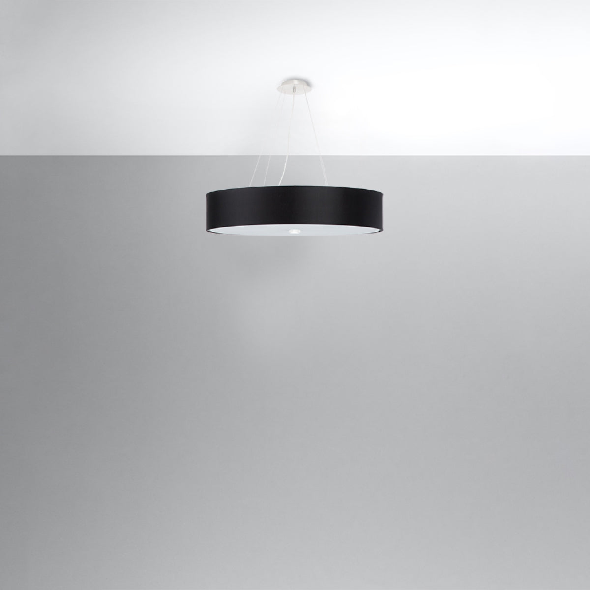 Lustre Cercle Plein 60 noir