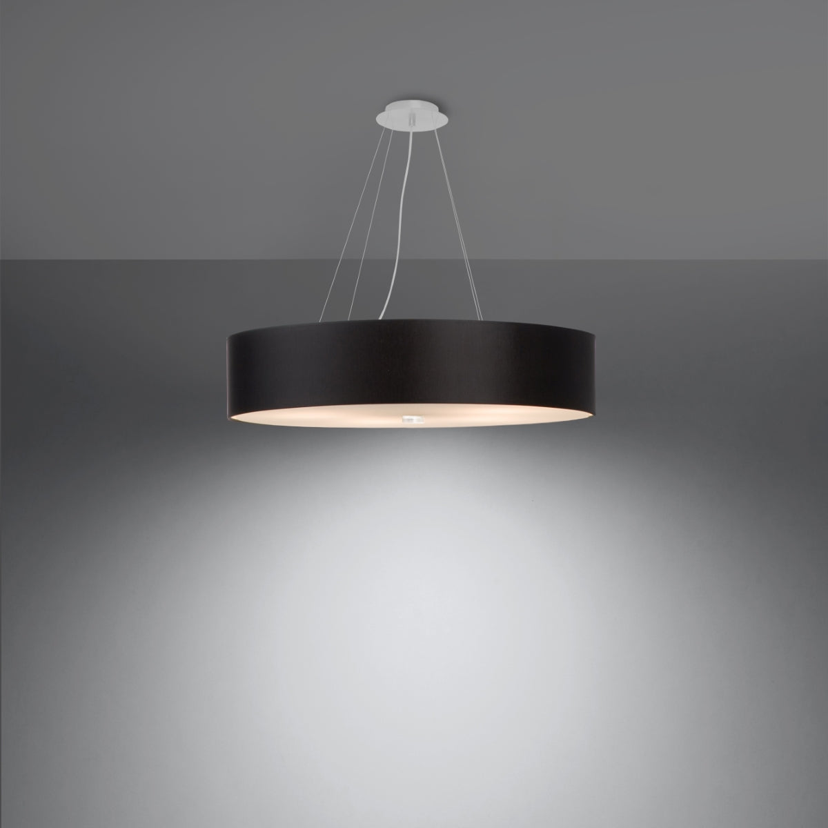 Lustre Cercle Plein 60 noir