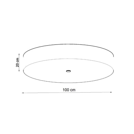 Full Circle 100 black ceiling light