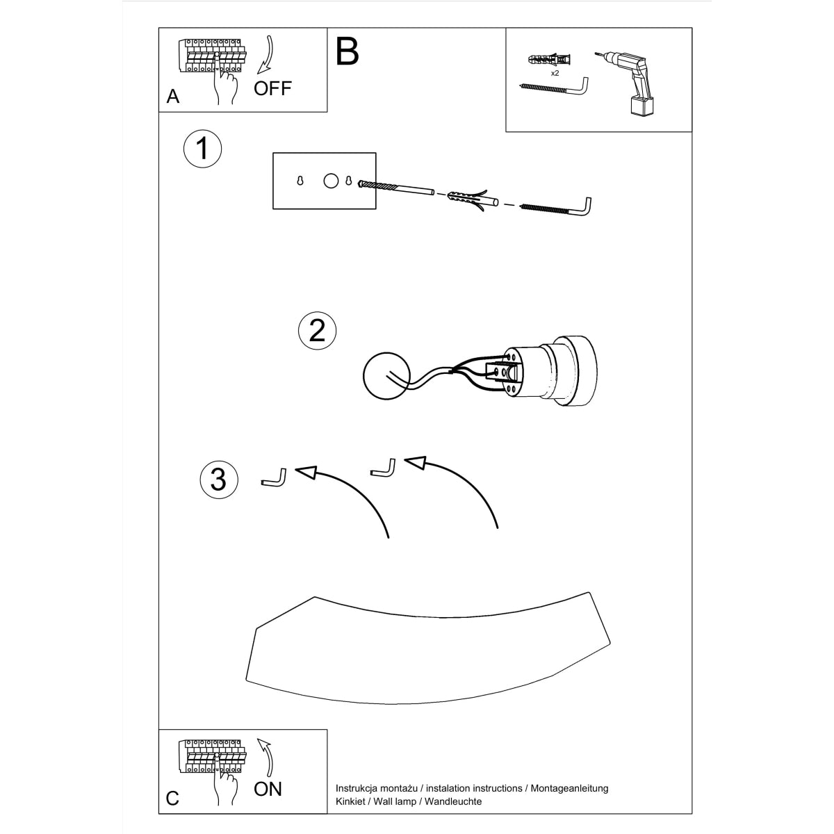 Designer-Rampen-Wandleuchte aus Keramik