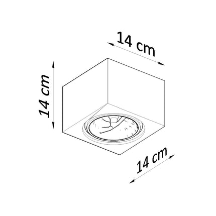 Minimalistische LED-Cube-Spot-Deckenleuchte