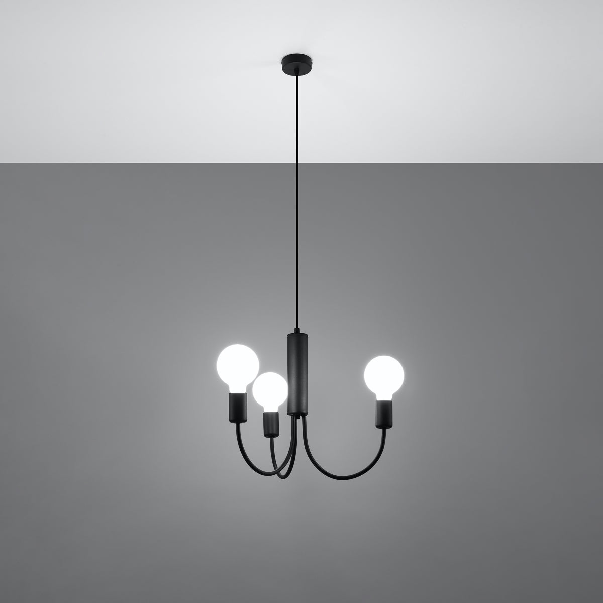 Lustre Tradition & Moderne 3 noir