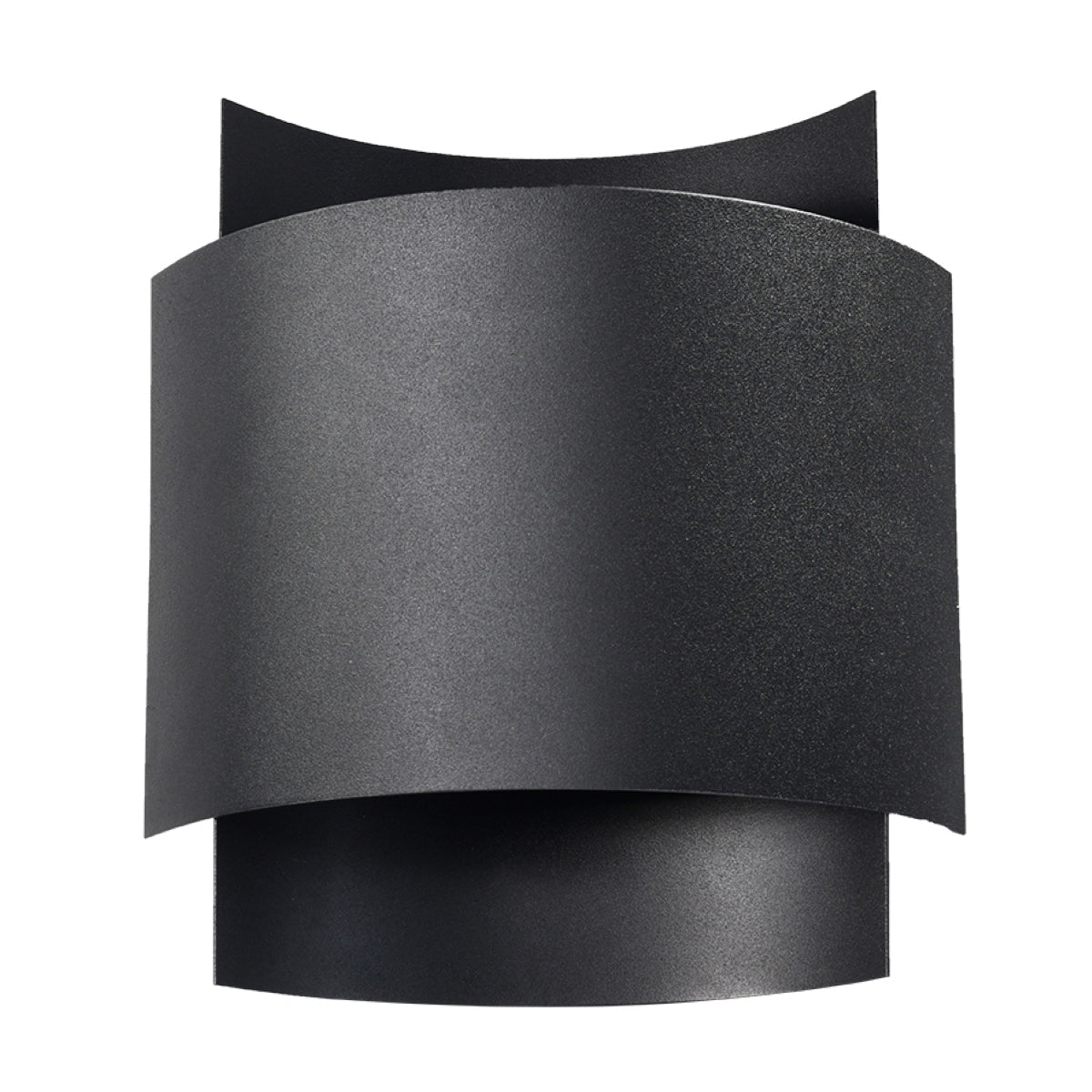 Black Double Arc Wall Light