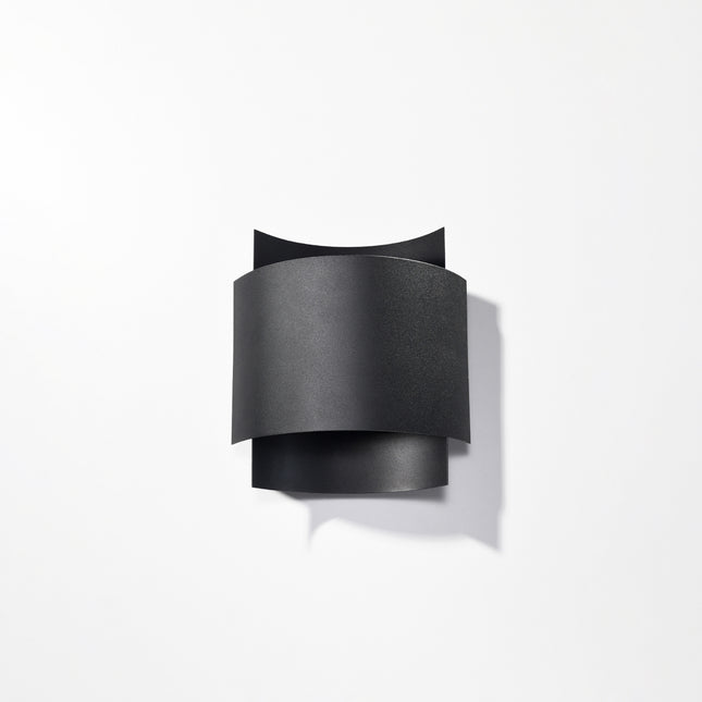 Applique Double Arc Murale Noir