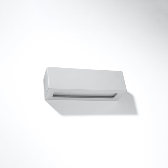 Scandinavian Minimalist Rectangle Wall Light Grey