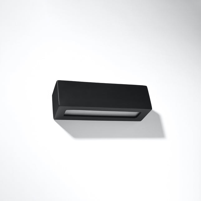 Scandinavian Minimalist Rectangle Wall Light Black