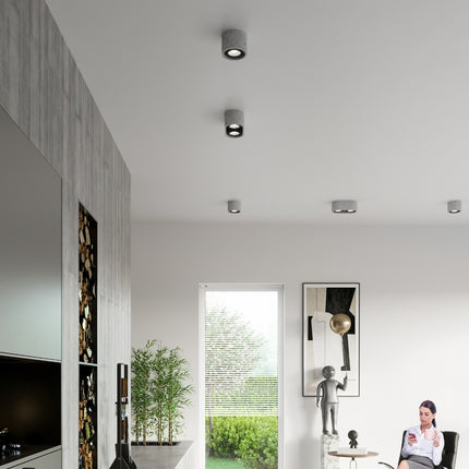 Moderne Deckenleuchte Basic 2 aus Beton