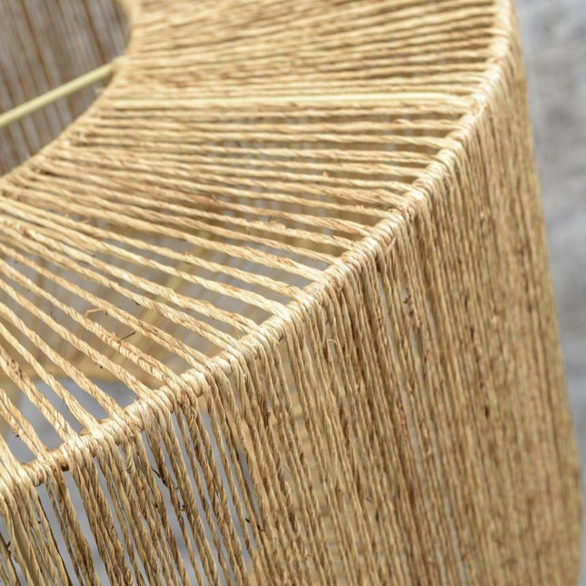 Iguazu Runde Deckenleuchte aus natürlicher Jute, 50 cm