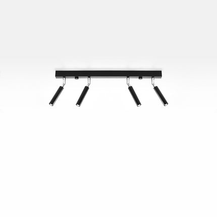 Minimalistische verstellbare Deckenleuchte aus Stahl 4 Schwarz