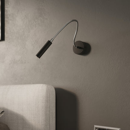 Black Steel Mobile Wall Light
