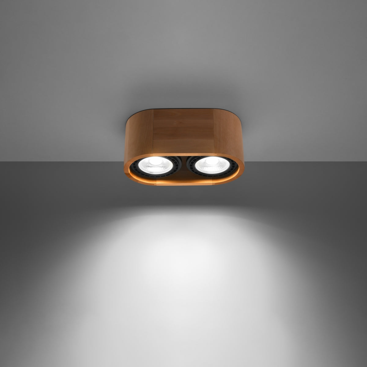 Modern Basic 2 ceiling light natural wood