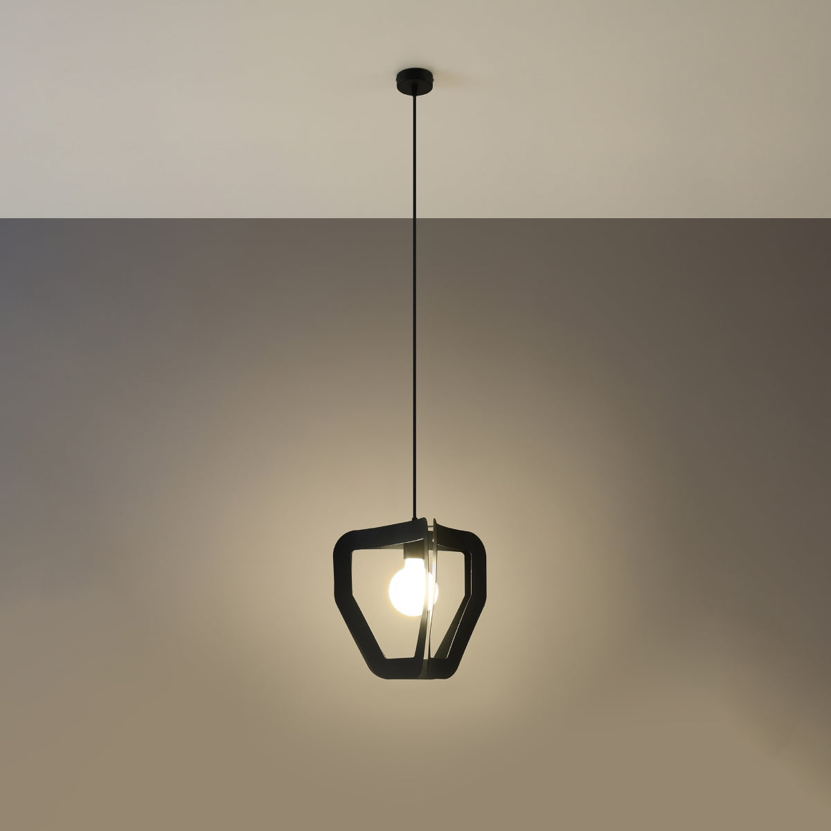 Lampe pendante Origami noir