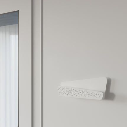 White 3D Geometric LED Wall Light