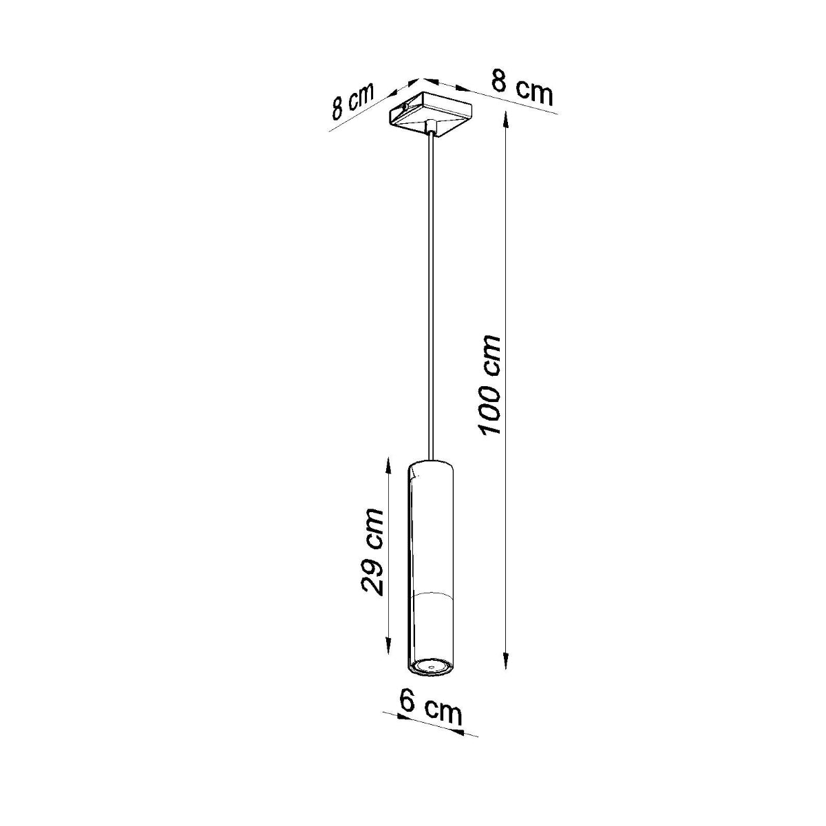 Lampe suspendue Duo Metallic 1 noir/cuivre