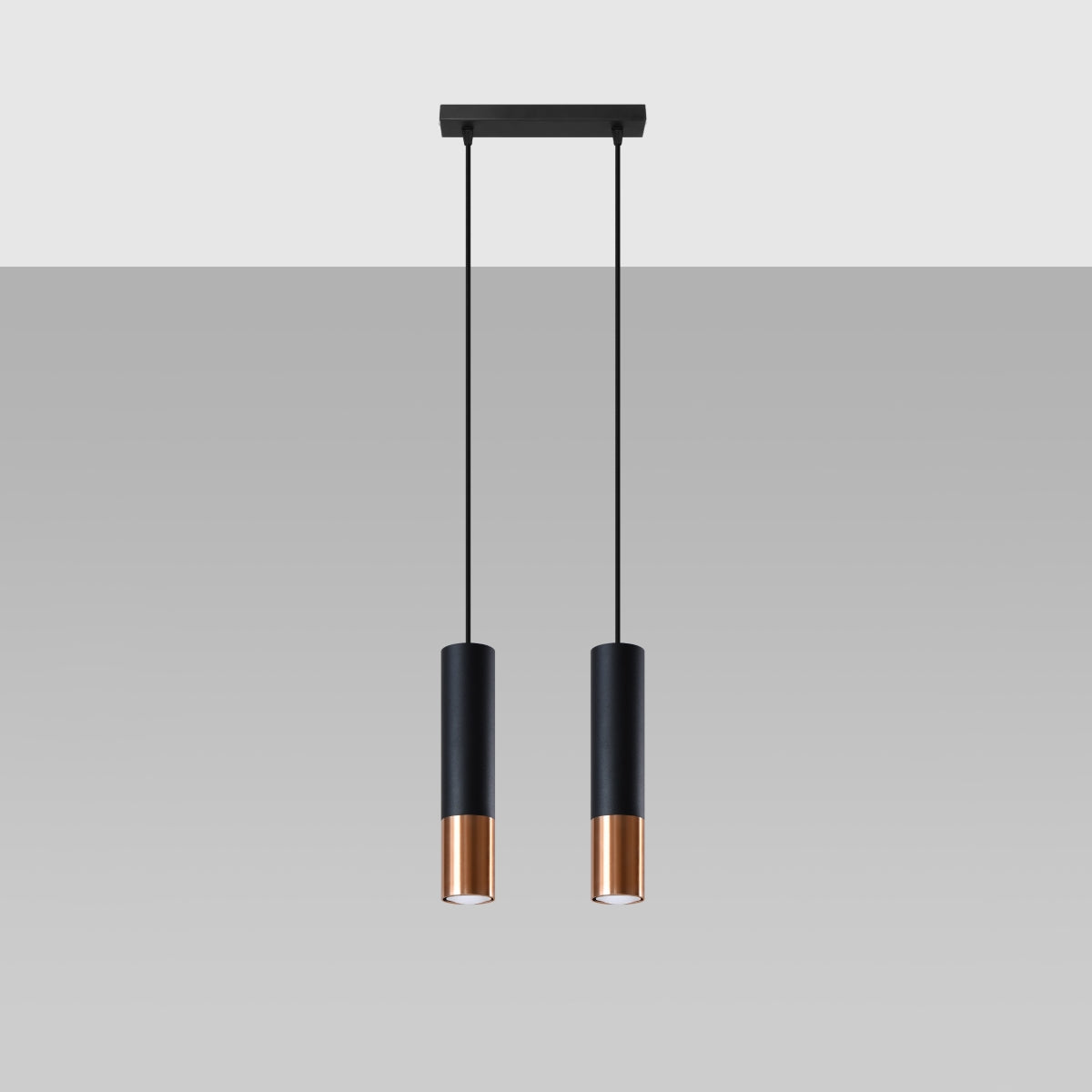 Duo Metallic 2 pendant lamp black/copper