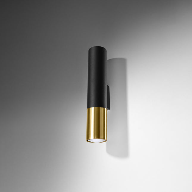 Wandleuchte Duo Metallic Schwarz/Gold