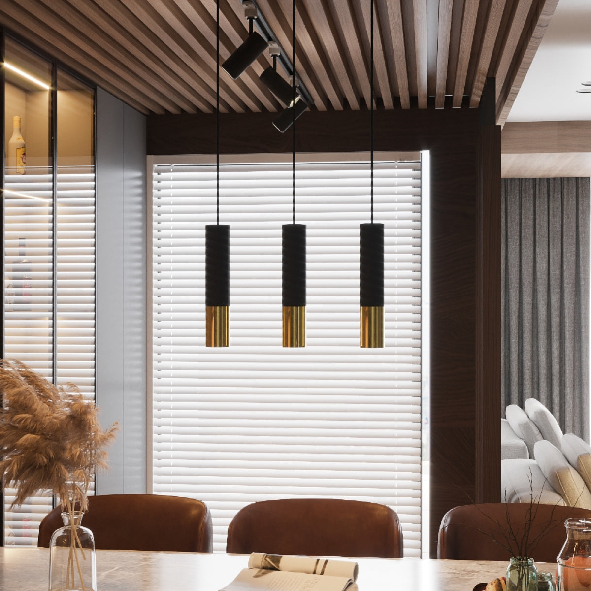 Duo Metallic ceiling light black/gold