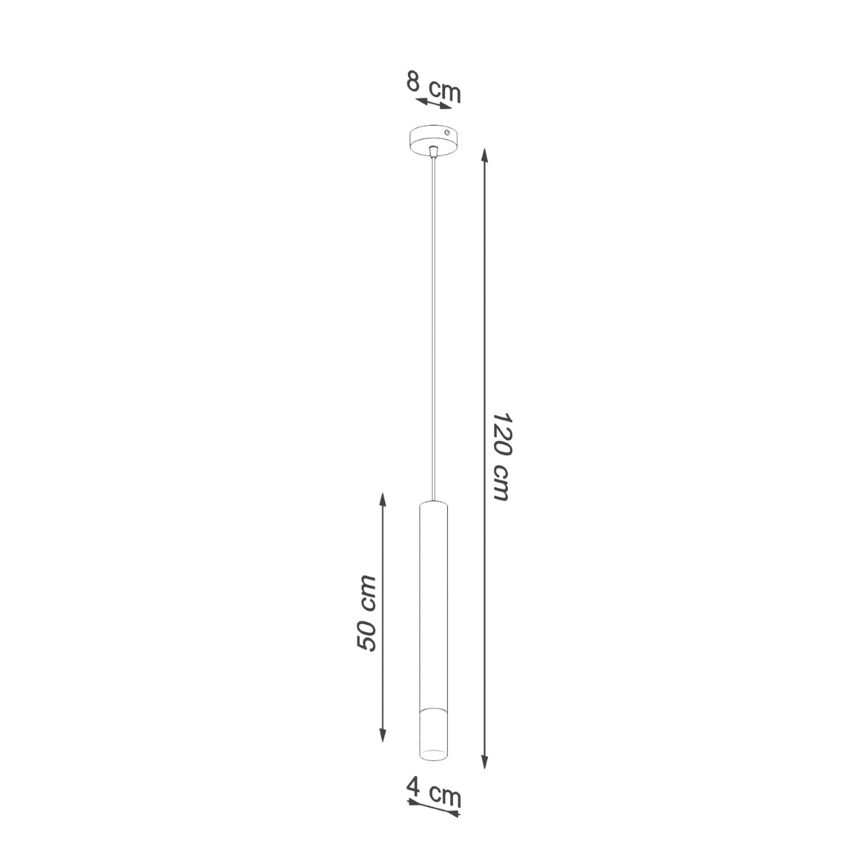 Suspension Ligne Claire 1 noir