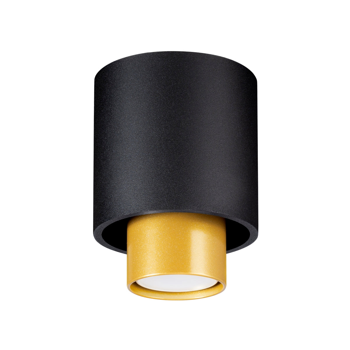 Black Double Cylinder Ceiling Light