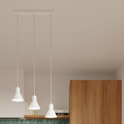 Lampe pendante Conique 1 blanc [E27]
