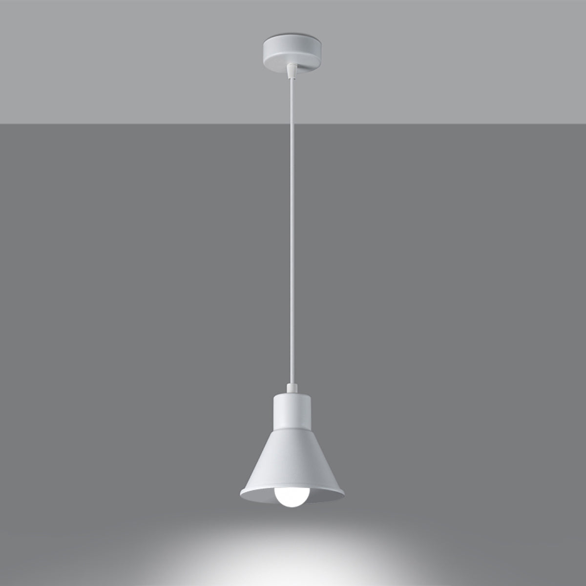 Lampe pendante TALEJA 1 blanc [E27].