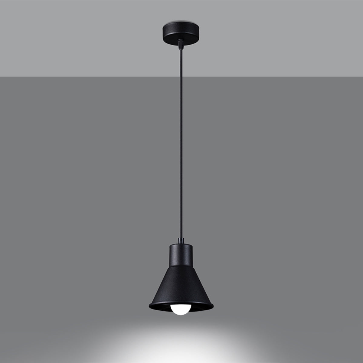 Lampe pendante TALEJA 1 noir [E27].