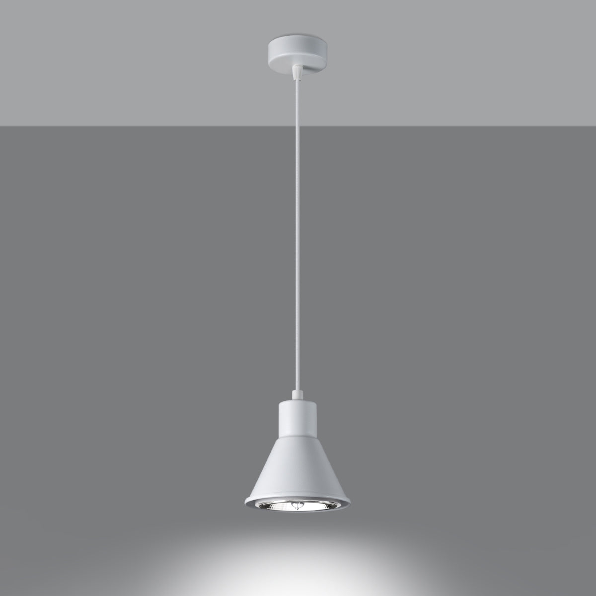 Lampe suspendue Conique 1 blanc [ES111]