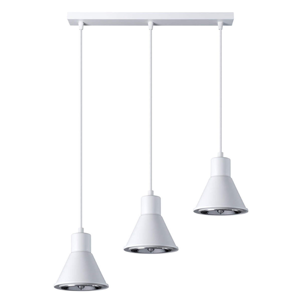 Conique 3 pendant lamp white [ES111]