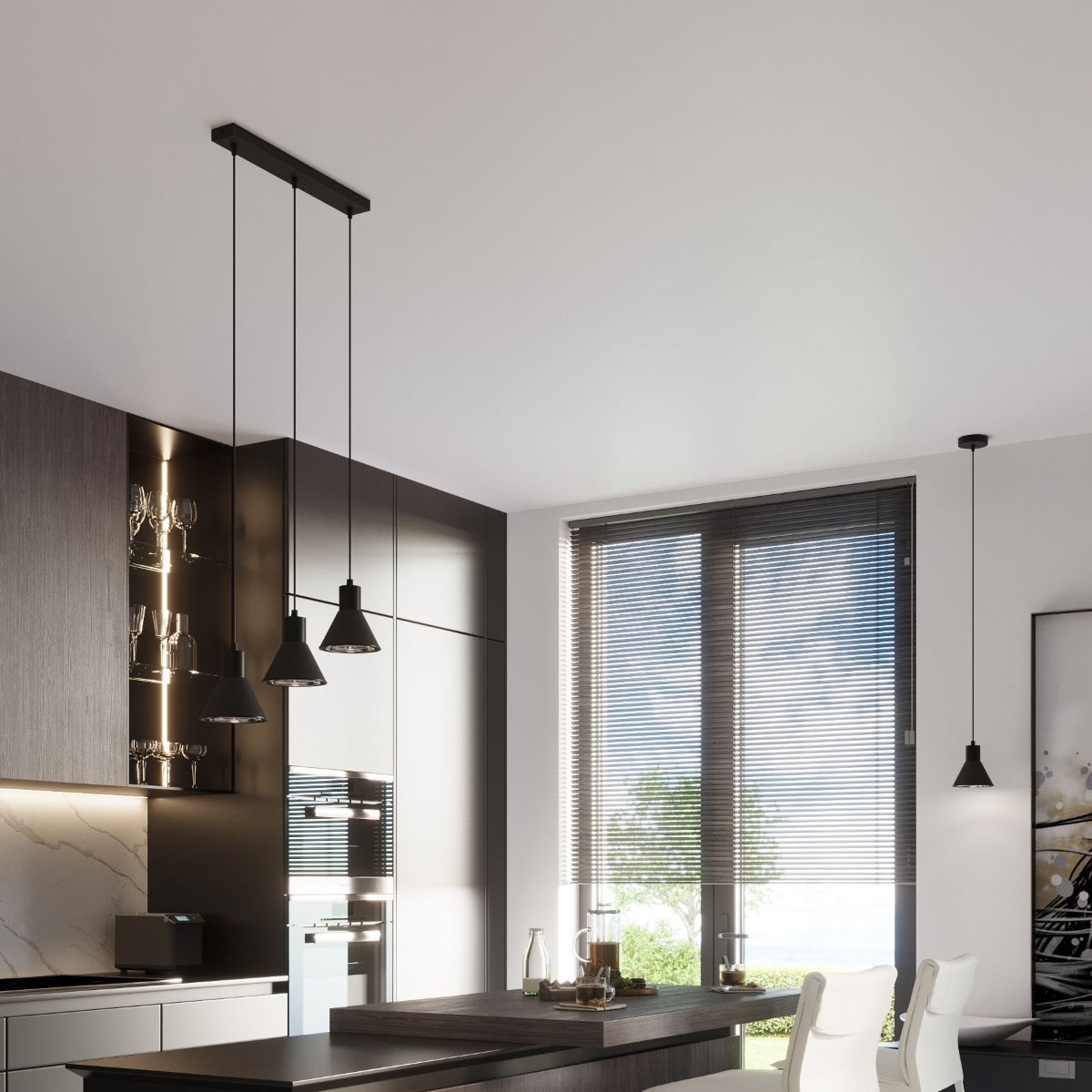 Conique 1 black pendant lamp [ES111]