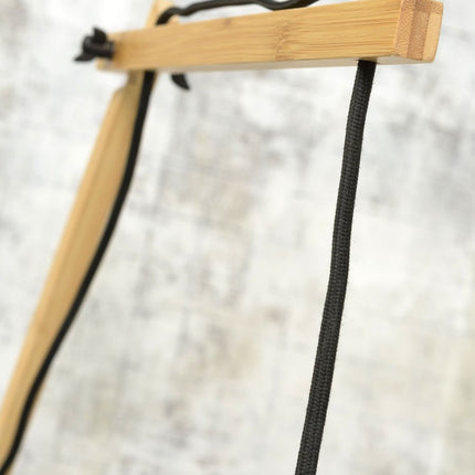 Cango Bamboo Wall Light Black and Natural 60x25 cm L