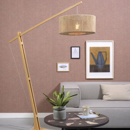 Lampadaire Iguazu Jute et Bambou Naturel 218 cm