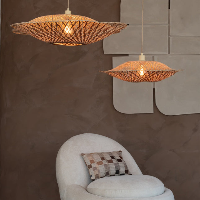 Suspension Madura Bambou Naturel et Brun 87 cm