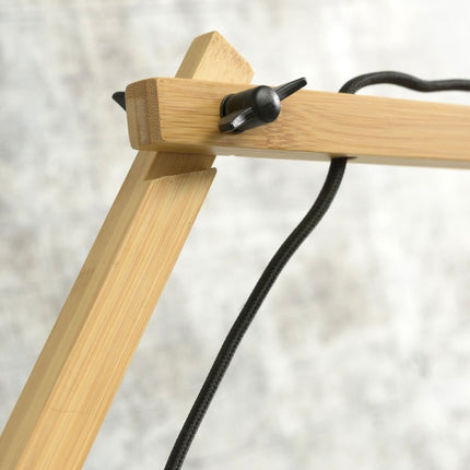 Cango Bamboo Wall Light Black and Natural 60x25 cm L