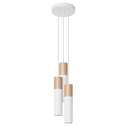 Lampe pendante Bicolore 3P blanc