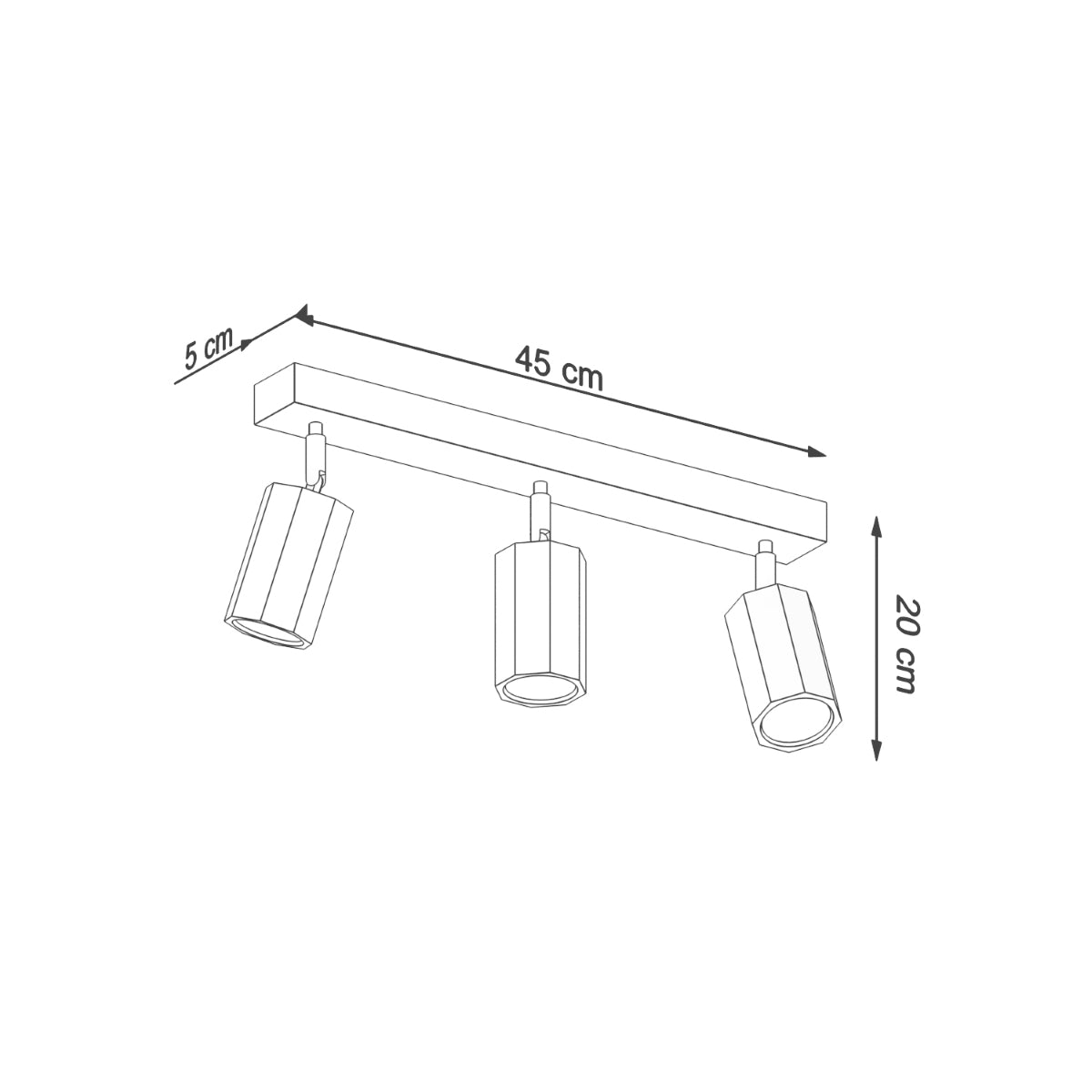 Oak Carved Wall Ceiling Light 3