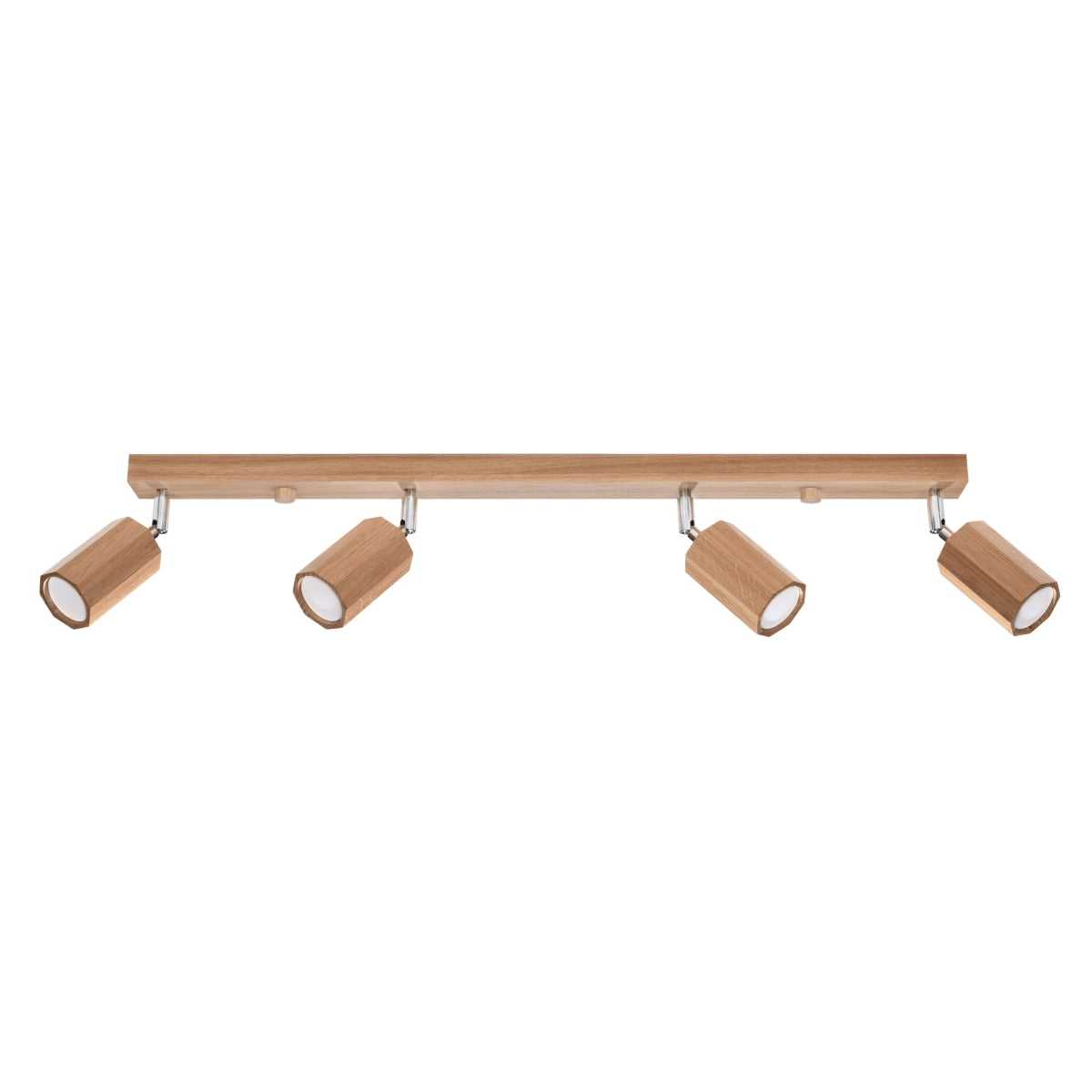 4-Light Oak Carved Wall Ceiling Light