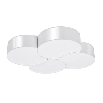 Plafonnier Cercle Courbé 4 blanc
