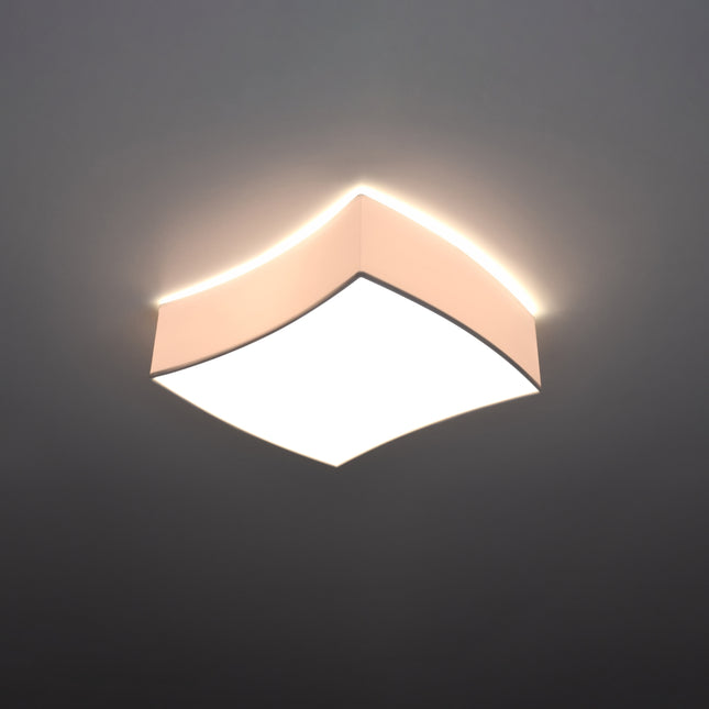 Plafonnier Carré Souple 1 blanc